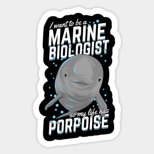 Marine Biology Animal Porpoise Biologist Gift Sticker